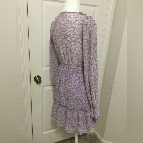 Allison & Kelly Purple Flower Spring Dress Size XS - Picture 3 of 9